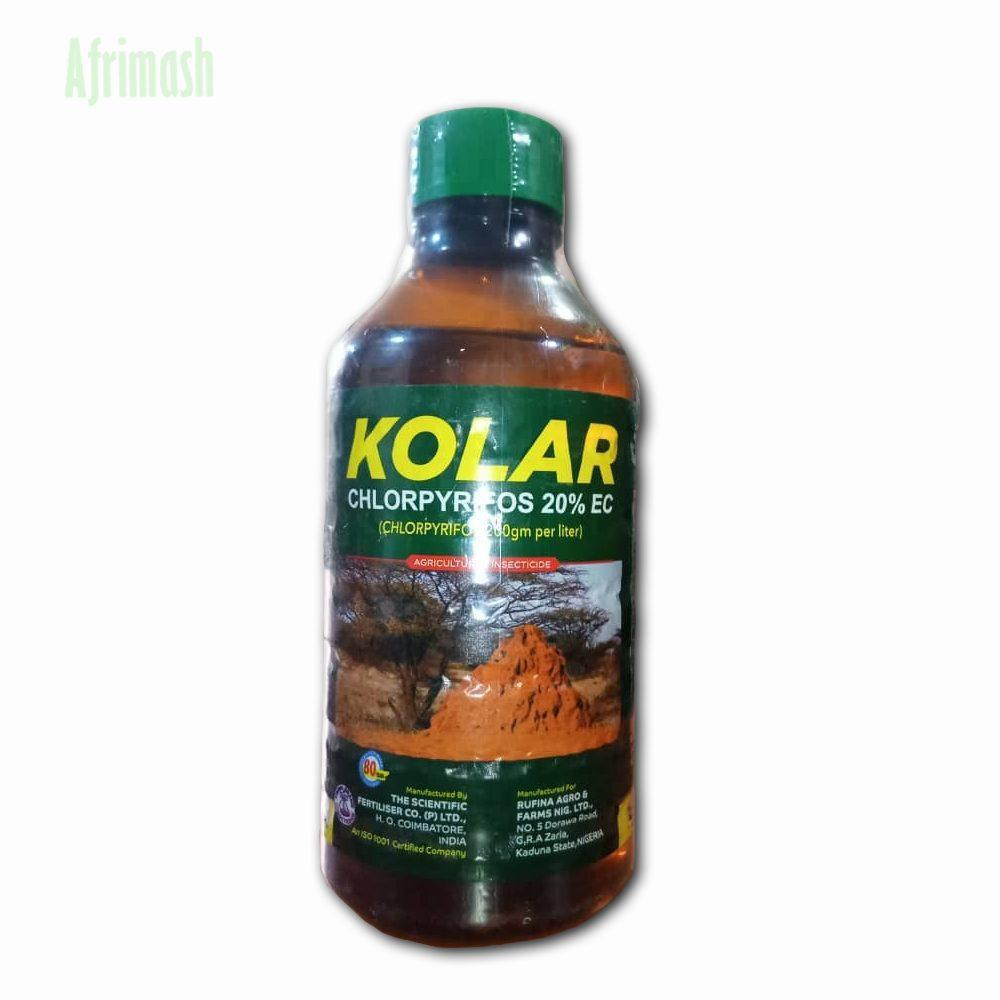 Kolar Insecticide (Chlorpyrifos 20% EC) - 1Litre