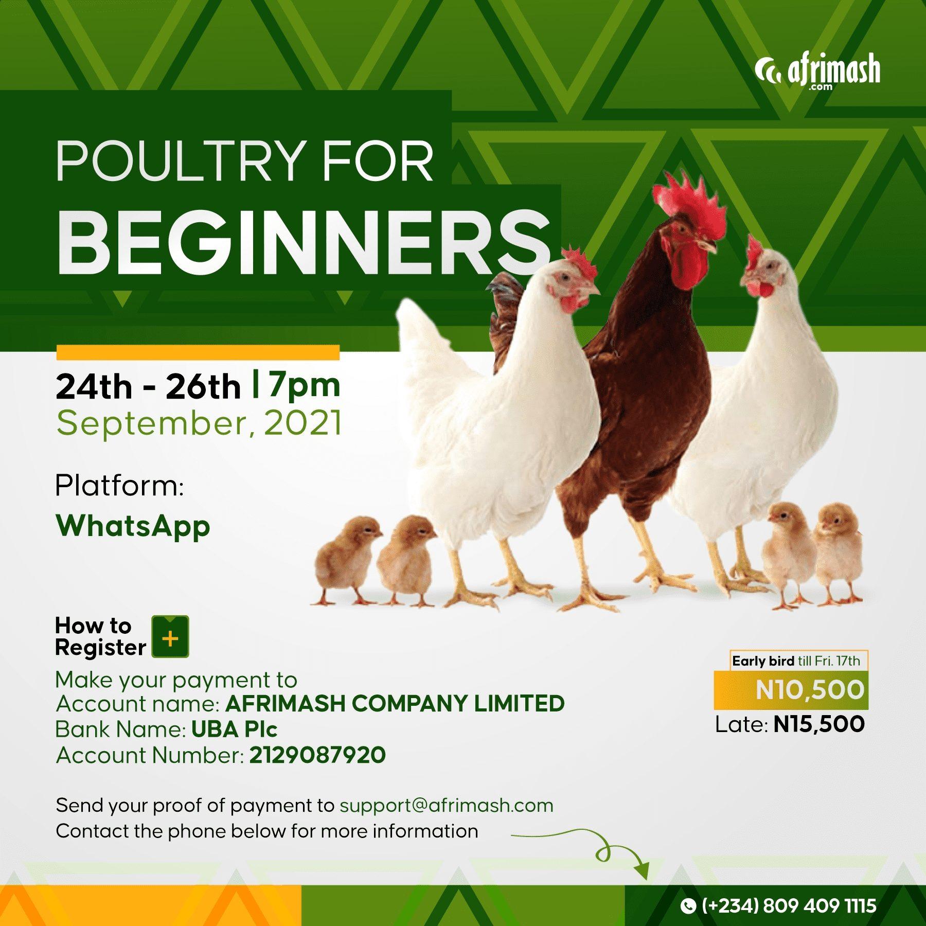 Poultry Farming for Beginners (3 Days Training)