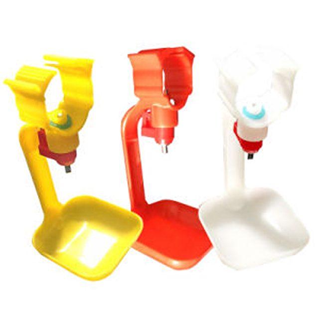 Nipple with Cup Drinker (Yellow/Red)