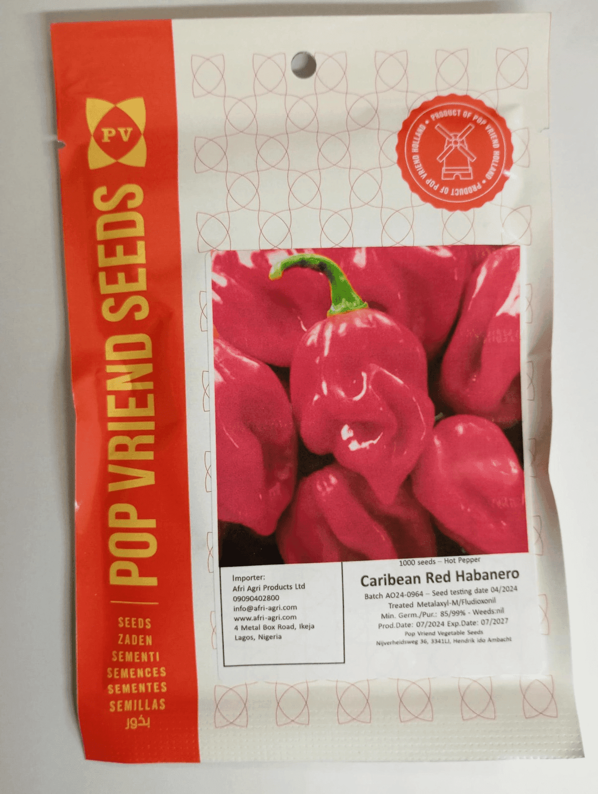 Caribbean Red Habanero Pepper