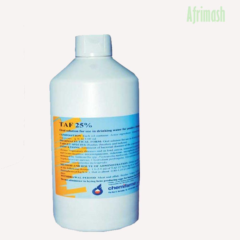 Taf 25% Oral (Thiamphenicol 250mg | 1L | 5L)