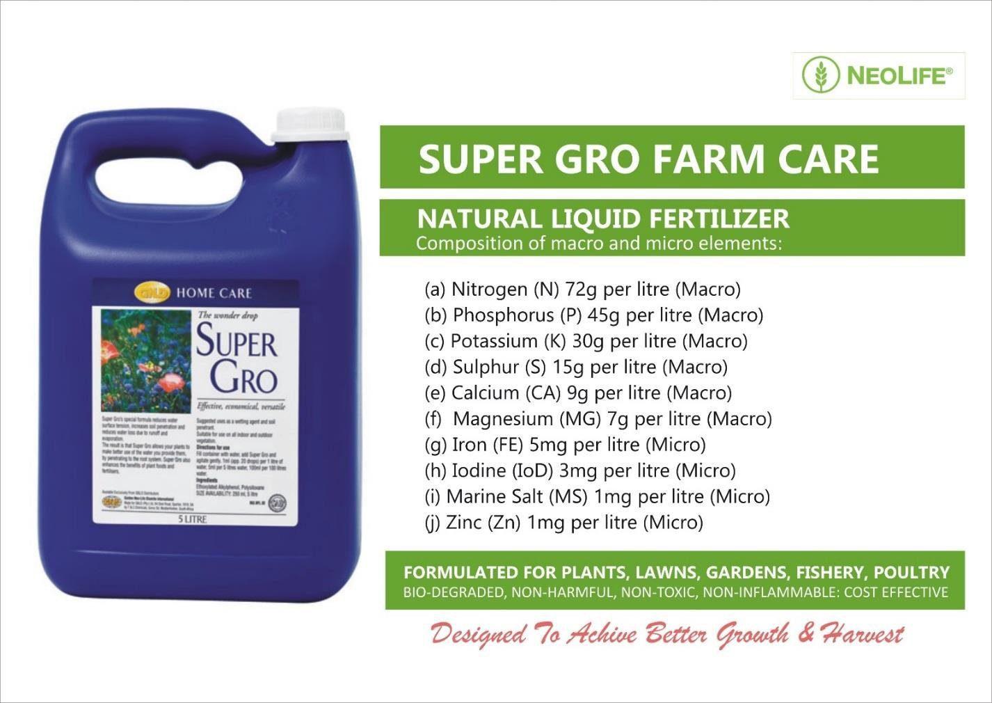 Super Gro Liquid Organic Fertilizer - 1L to 5L | High-Performance Plant Nutrient for Maximum Yield