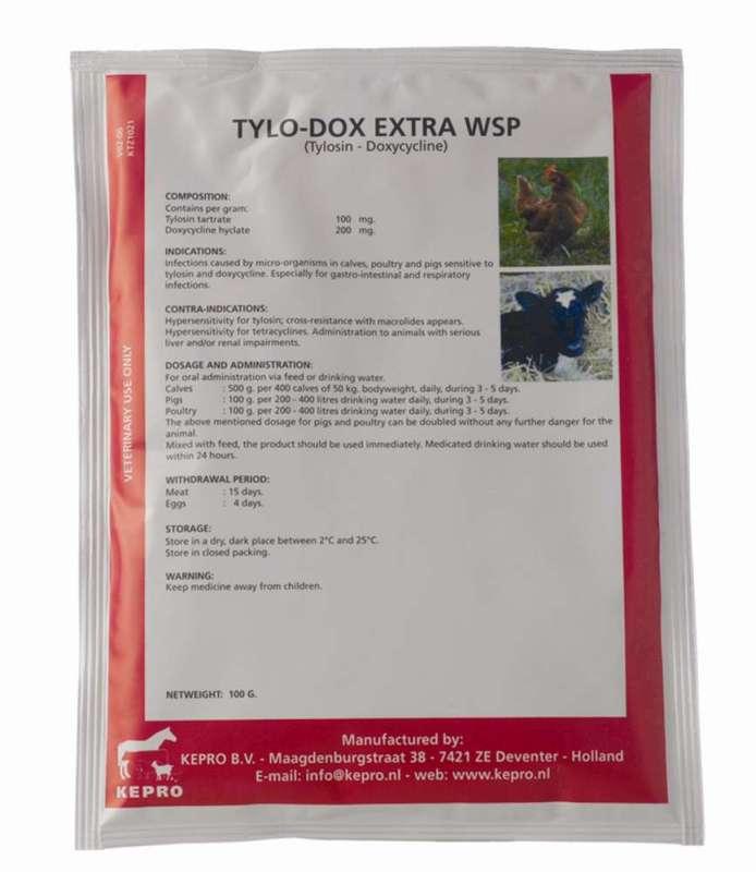 TYLO-DOX EXTRA WSP - 100g Sachet (Broad Spectrum Antibiotic)