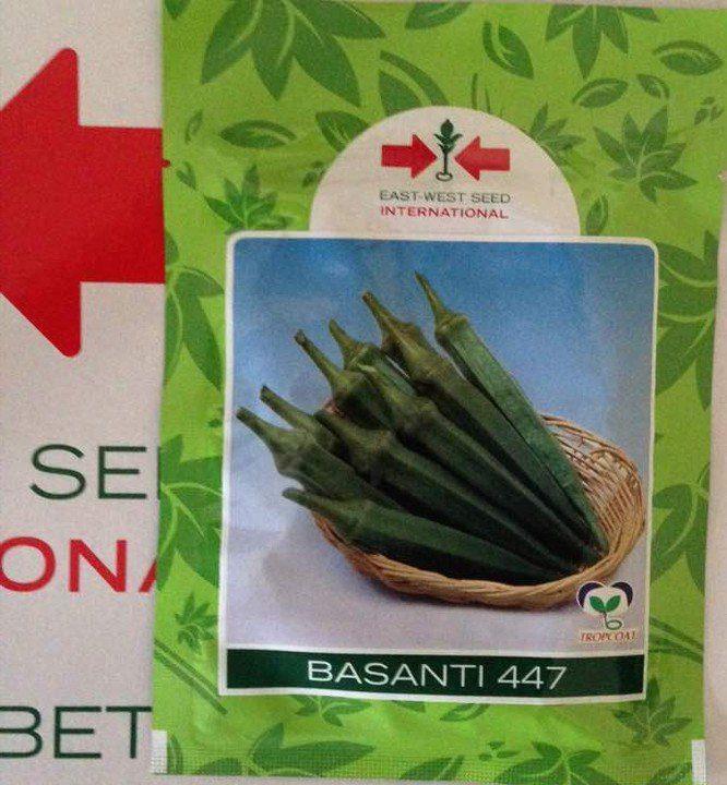Basanti 447 F1 Okra Seeds (East West Seed Brand | 20g | 100g)