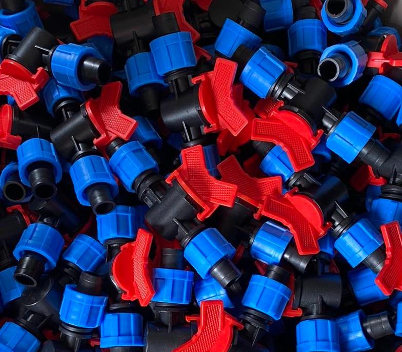 Layflat Connector with Valve - 50 PCS Pack